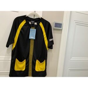 HBCali Black Yellow Greek Key Pocket Athletic‎ T Shirt Mens L